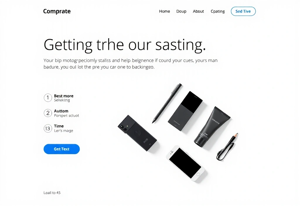 Corporate website project showcasing modern professional design with clean typography and minimalist layout