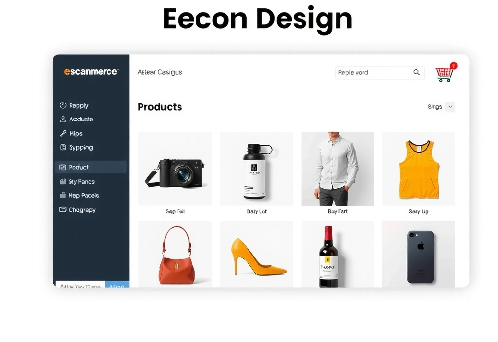 E-commerce platform showcasing streamlined shopping experience with intuitive navigation and product displays