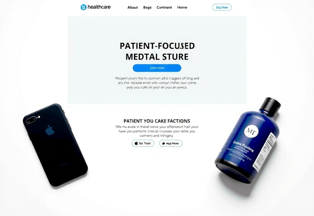 Healthcare website redesign with accessible design and patient-focused user experience